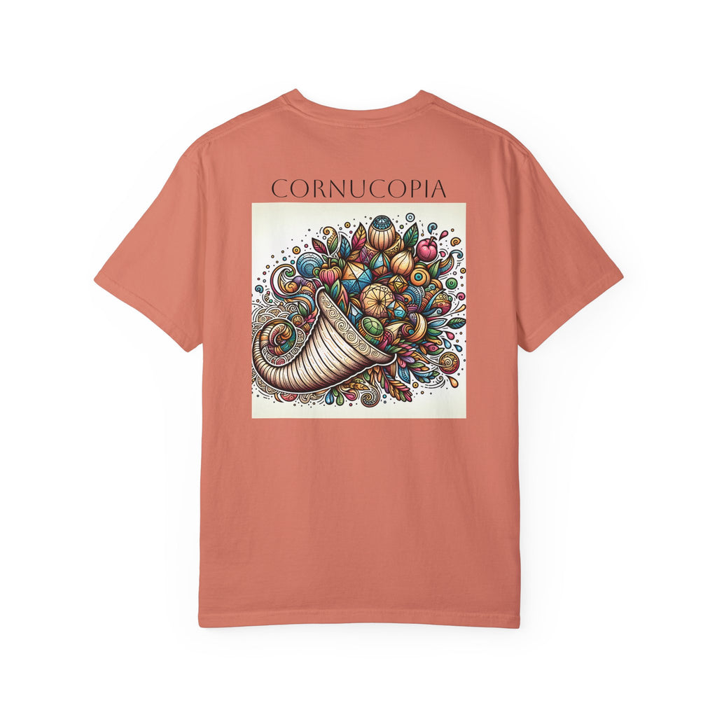 ALACRANCILLO Cornucopia Graphic Unisex T-Shirt - Comfort for Thanksgiving and Beyond