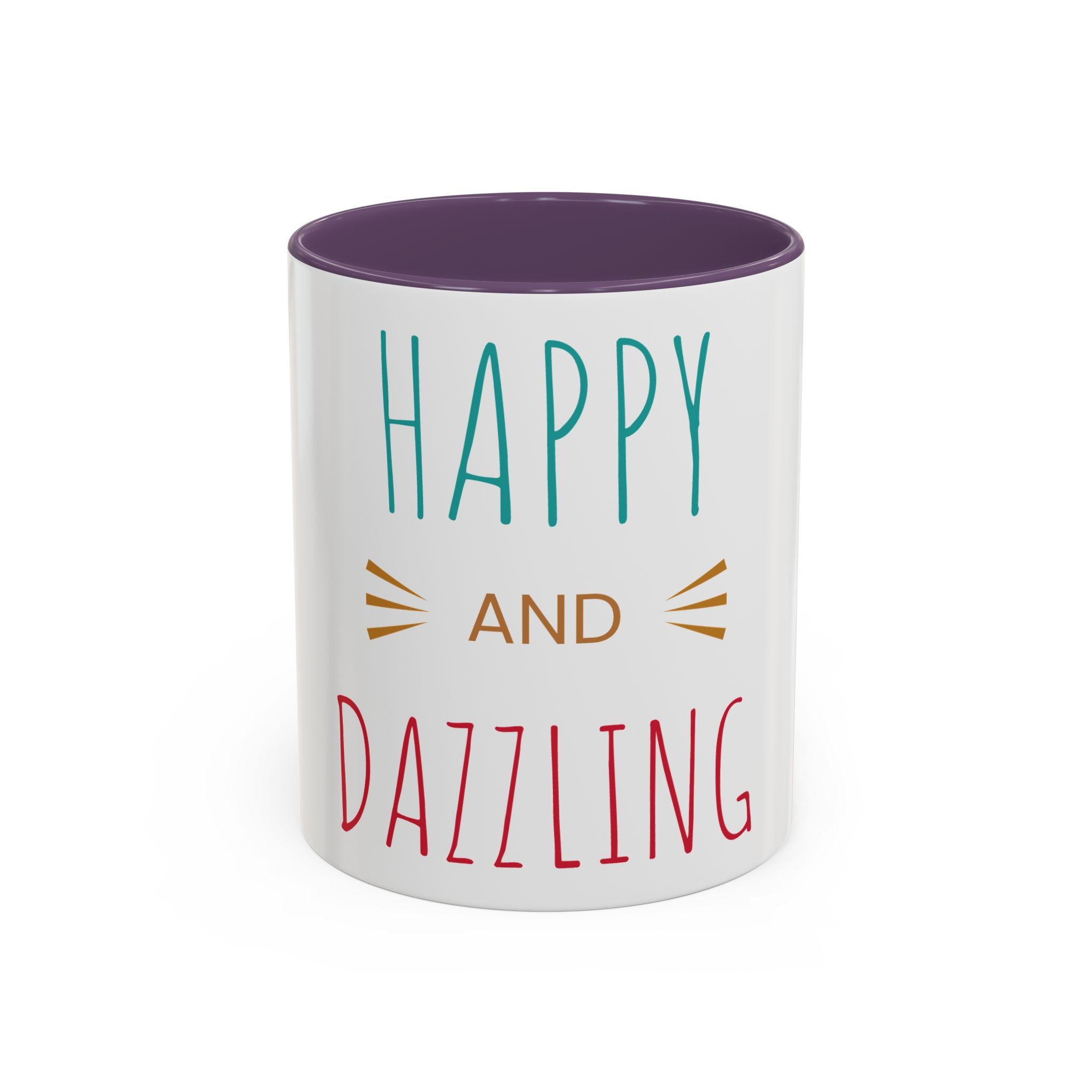 Tasse à café joyeuse éblouissante - Tasse accent de 11 oz et 15 oz pour des matins ensoleillés