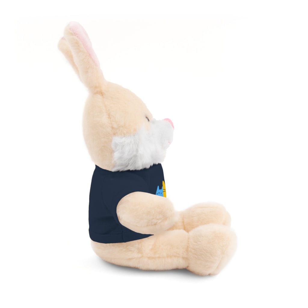 Cute Stuffed Animal with Personalized Tee - Perfect Gift for Kids!
