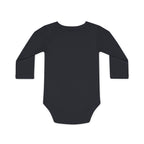 Adorable Cat Design Baby Long-Sleeve Organic Bodysuit - Perfect for Newborns