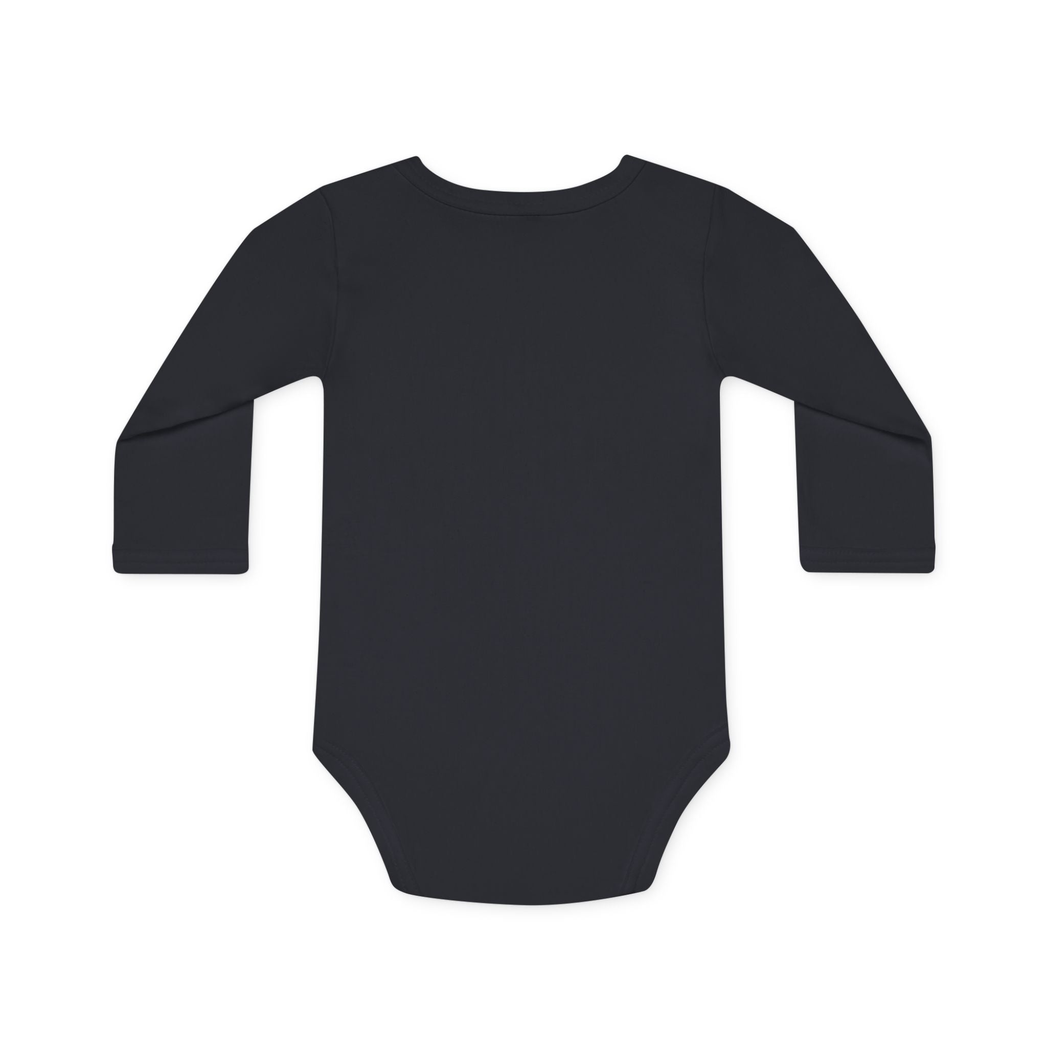 Adorable Cat Design Baby Long-Sleeve Organic Bodysuit - Perfect for Newborns
