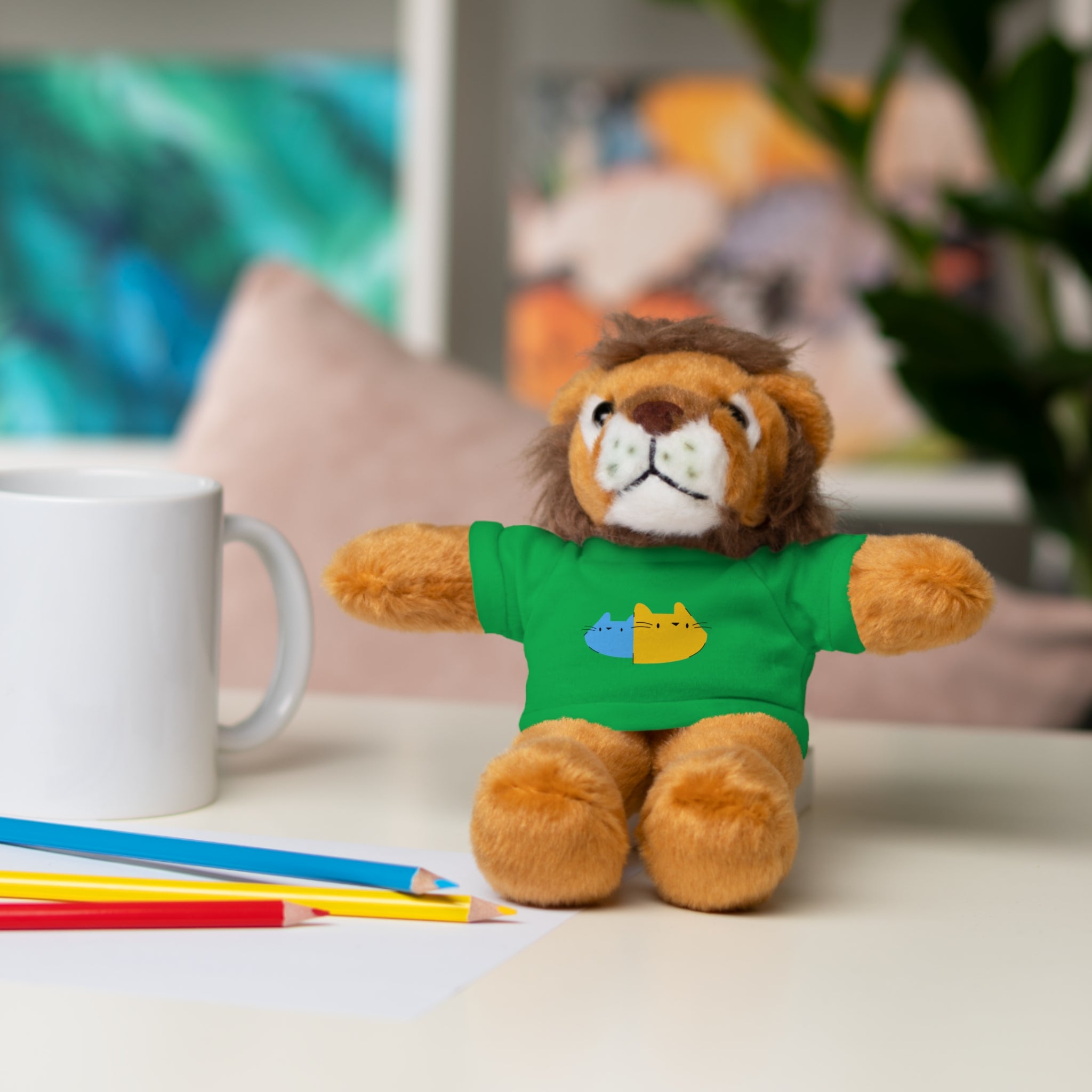 Cute Stuffed Animal with Personalized Tee - Perfect Gift for Kids!