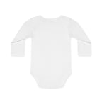 Adorable Cat Design Baby Long-Sleeve Organic Bodysuit - Perfect for Newborns