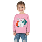 T-shirt à manches longues pour tout-petits inspiré de la nature - Design de fougère écologique.