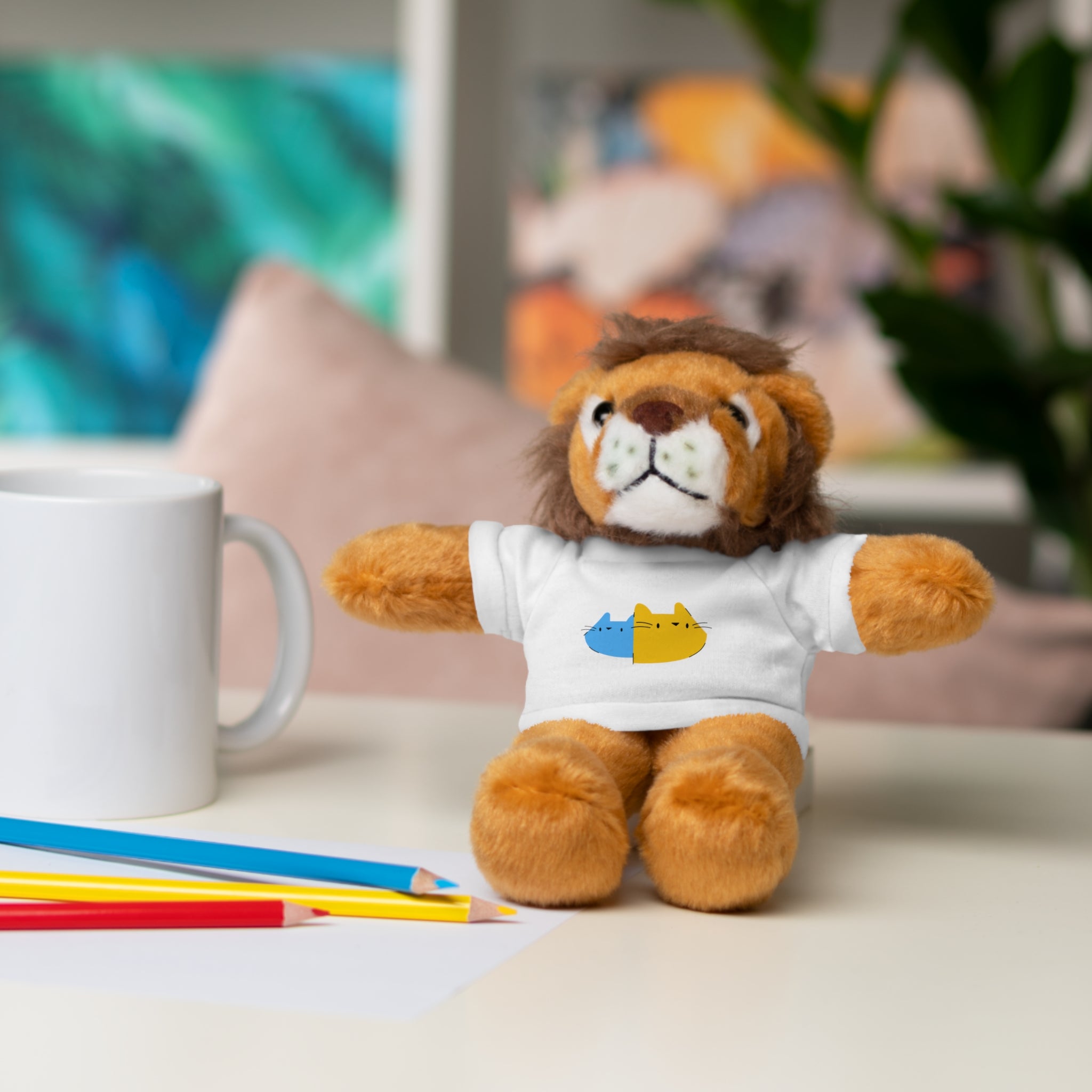 Cute Stuffed Animal with Personalized Tee - Perfect Gift for Kids!