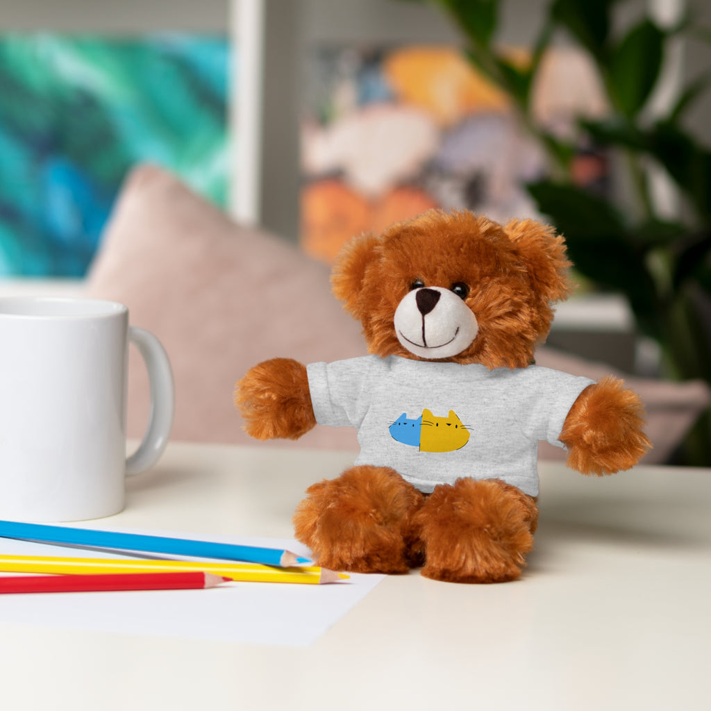 Cute Stuffed Animal with Personalized Tee - Perfect Gift for Kids!