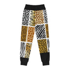 Pantalons de jogging tendance pour jeunes - Thème safari sauvage.