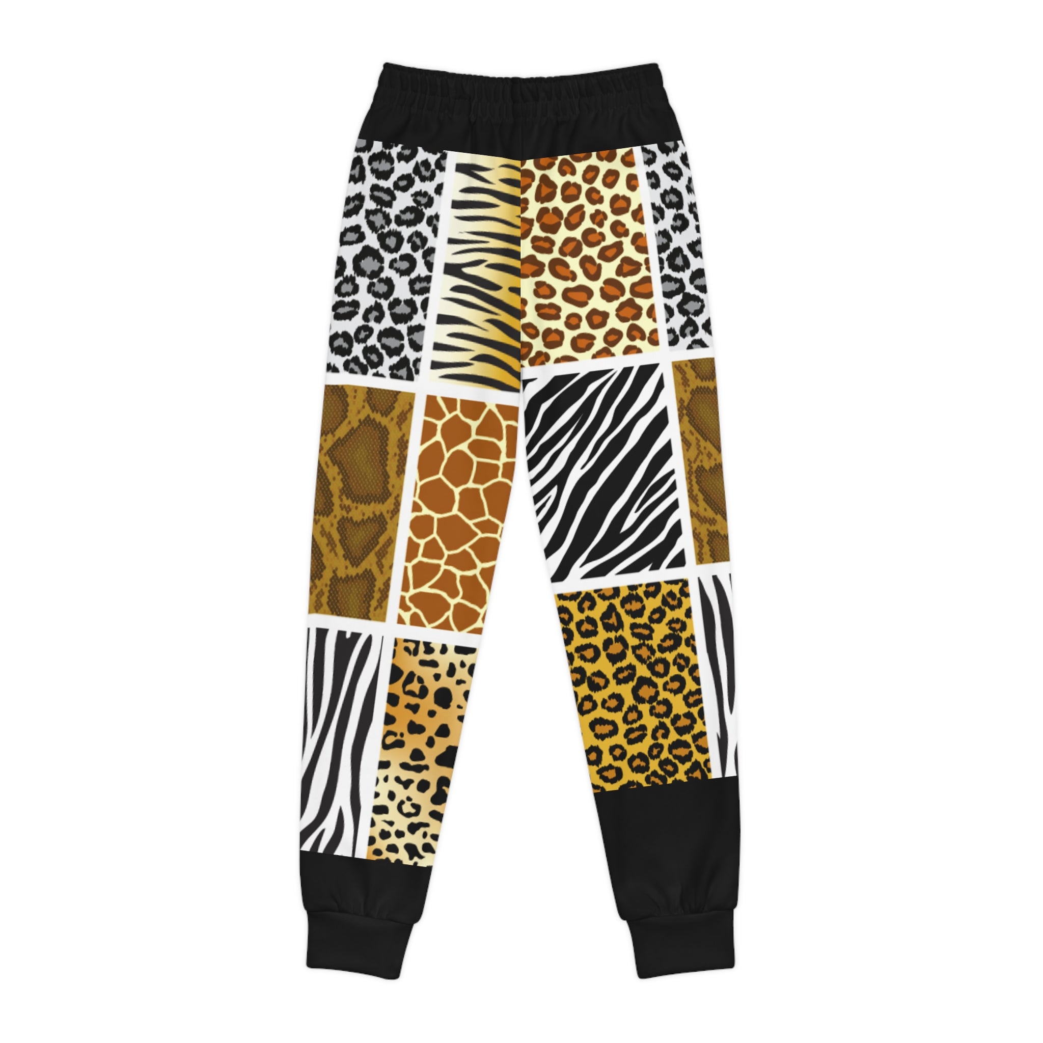 Pantalons de jogging tendance pour jeunes - Thème safari sauvage.