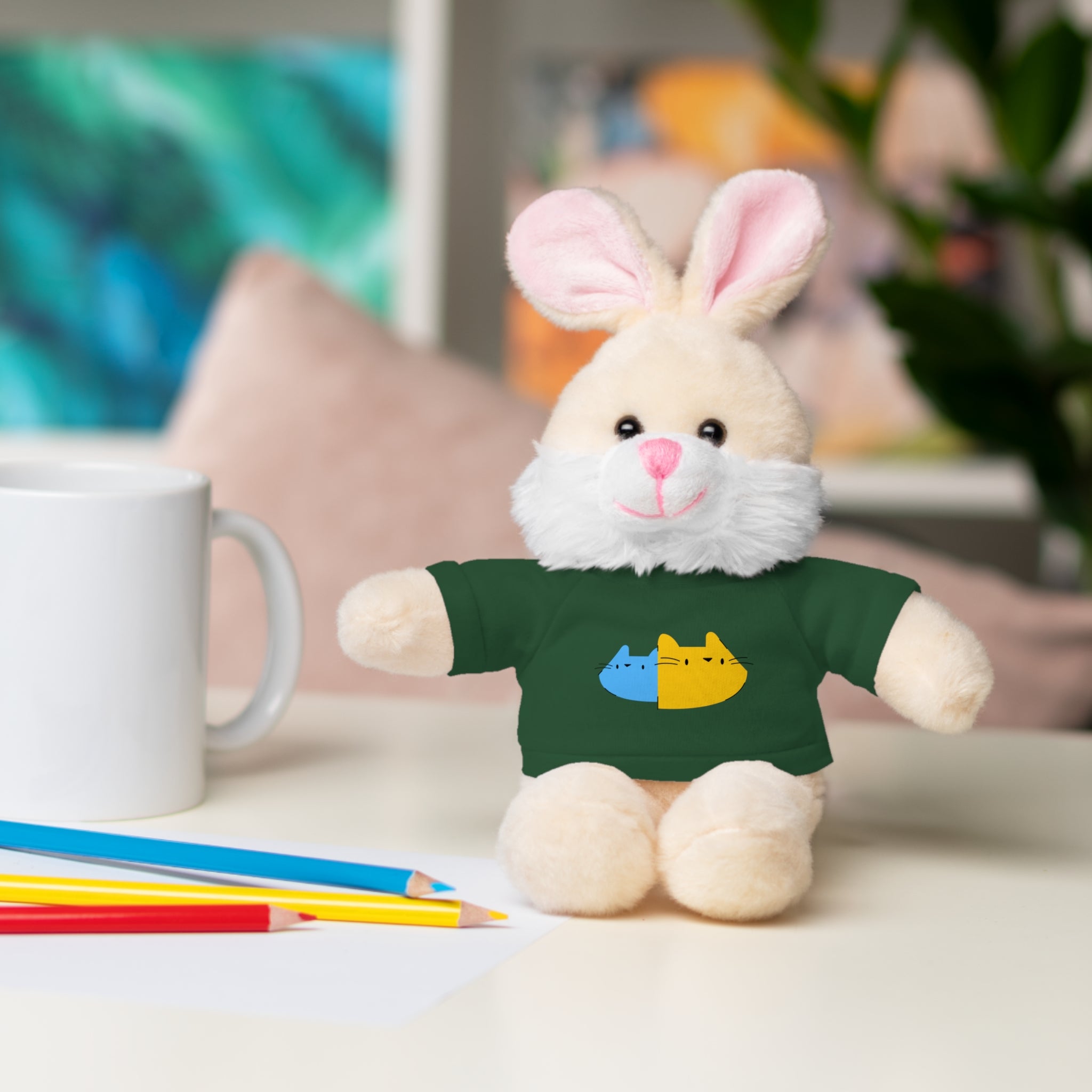 Cute Stuffed Animal with Personalized Tee - Perfect Gift for Kids!