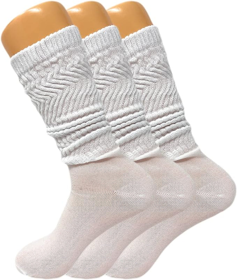 Women'S Slouch Knee High Socks – 3 Pairs, Size 9-11 | Soft, Breathable & Versatile