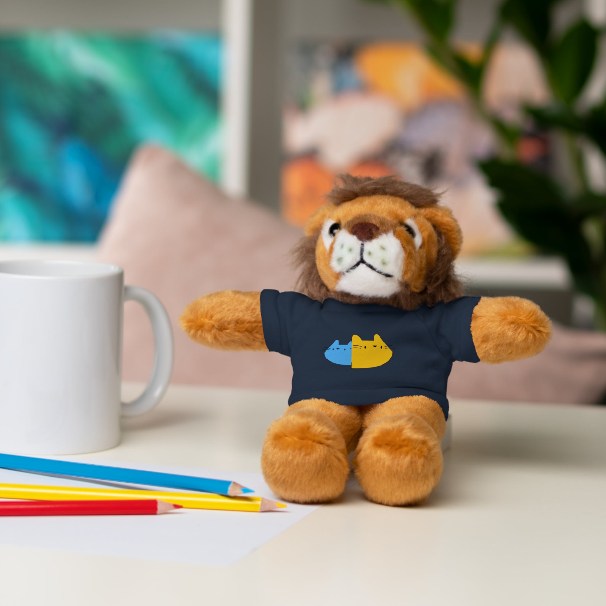 Cute Stuffed Animal with Personalized Tee - Perfect Gift for Kids!