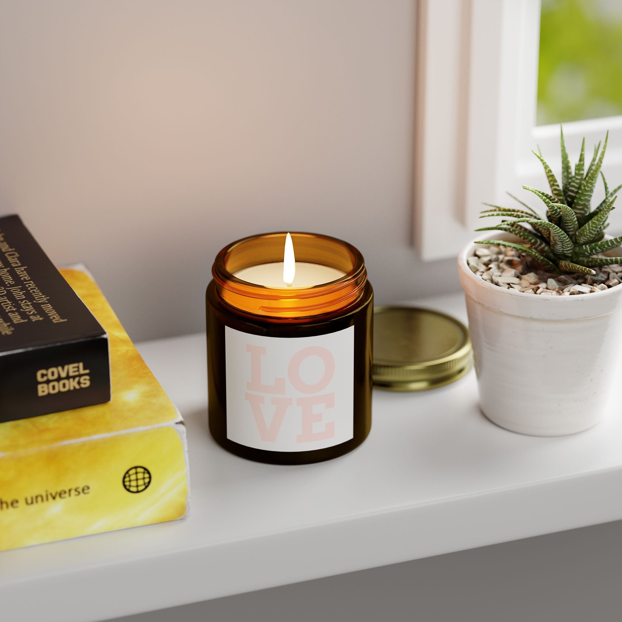 Coconut Apricot Scented Candle – Love Candle for Relaxation and Gifting