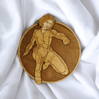 Set of 6 Superheroes Wooden Coasters - Handmade Gift - Housewarming - Wood Kitchenware-4