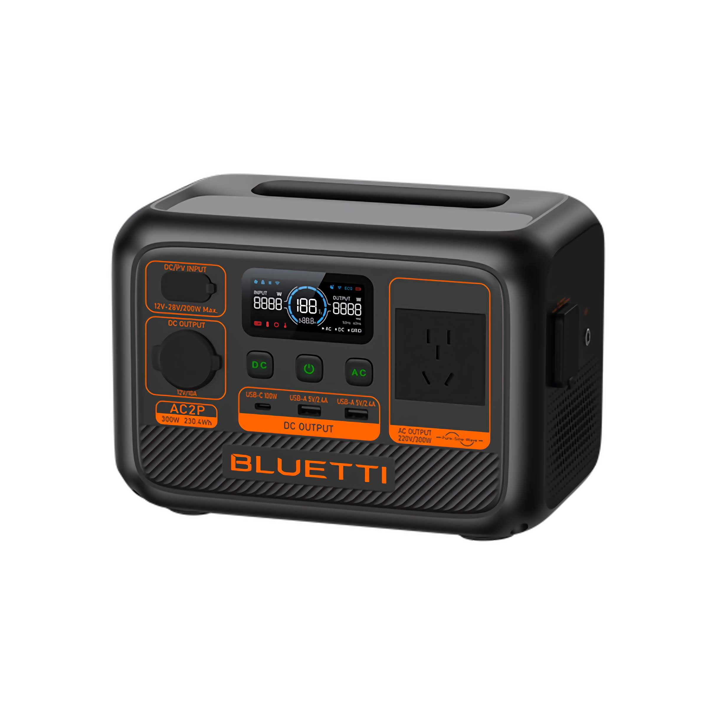 BLUETTI AC2P Portable Power Station | 300W 230.4Wh PREMIUM