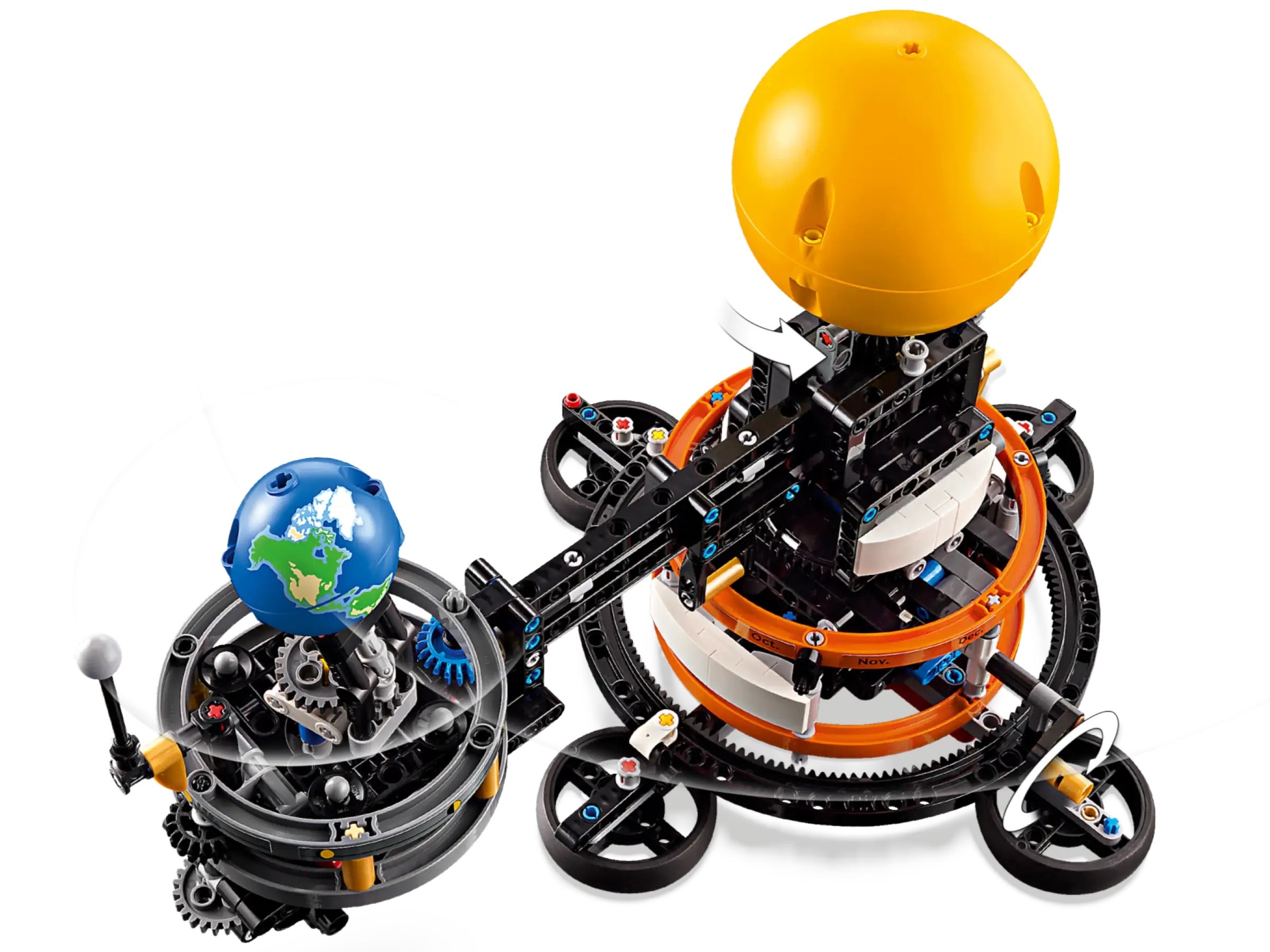 LEGO Planet Earth and Moon in Orbit