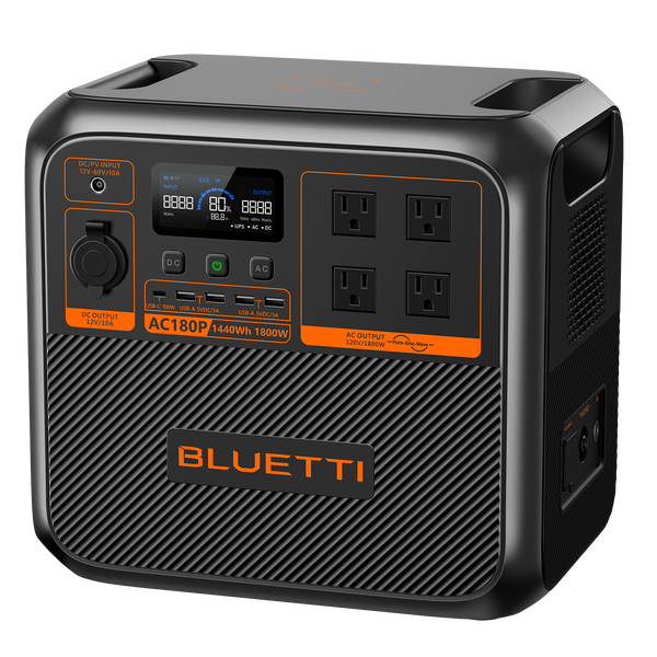 AC180P BLUETTI 1,800W Portable Power Station – High Capacity, High Performance, Fully Connected