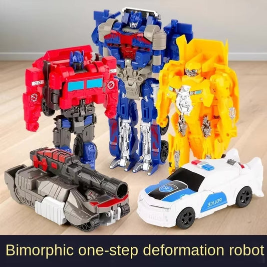 Biomorphic 1-Step Robot. Captivating transformation! Unique design sparks curiosity.