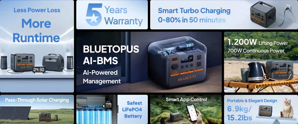 AC50P BLUETTI Solar generator 700W / 504Wh