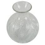 Glass Vase Clear Fern Print Glass Bottle Vase 26cm Botanik-3