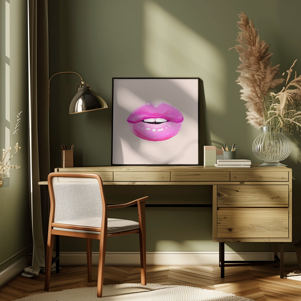 Wall art Pink Lips-4