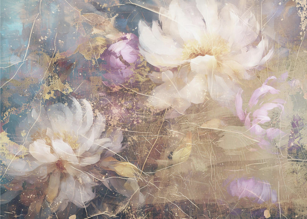 Wall art Flower Floral Art Illustration Wallart 002-3