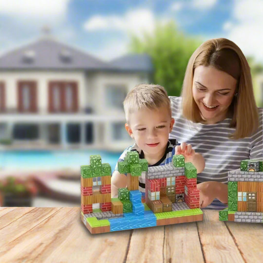 Magnetic forest castle building set (48pcs)